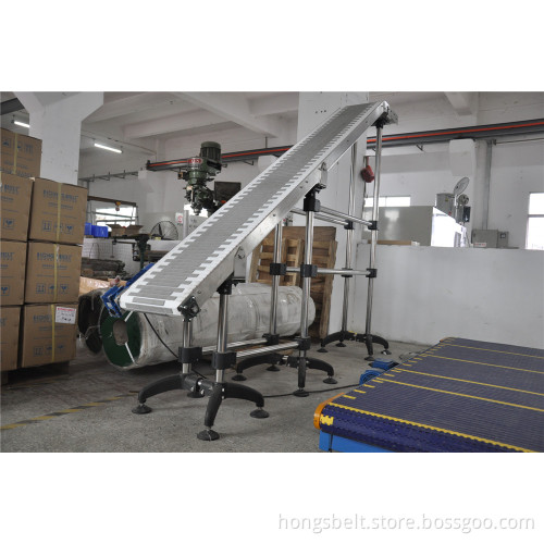 Inclined Modular Conveyor with Rubber